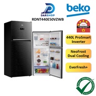 4 STAR Beko Fridge Refrigerator Inverter 440L Fridge 2 Door Peti Ais 2 Pintu Peti Sejuk 2 Pintu Murah 冰箱 RDNT440E50VZWB