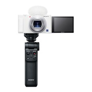 索尼SONY ZV-1類單眼相機手持拍攝組合 白 ZV-1/W+GP-VPT2+NP-BX1 Pa