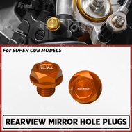 For Honda SUPER CUB 125/110/CT125 Rearview Side Mirror Hole Screw Plug Mounting Adapter Cap Accessor