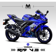 YAMAHA R15 STRIPING SEMIFULLV3 3 GOJO SATORU MOTIF YAMAHA R15/ / V3 R15/ YAMAHA/ DECAL/ STRIPING/ ST