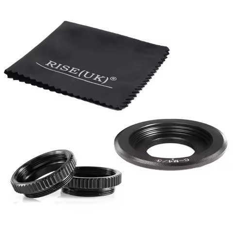 Camera Lens C Mount NEX M4/3 FX N1 EOSM adapter ring set For Sony Canon EOS .M .R Nikon Fuji Olympus