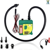 LEDONNE SUP Pump for Paddle Board Portable SUP Electric Air Pump with Digital LCD and Power Switch Button Max Pressure17.4 PSI 12V DC Comes with Car Plug and Battery Clamps, Green