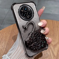 For Redmi A5 A 5 A5 A4 A3 RedmiA5 Redmi A5 4G 5G 2025 3D Flowing Sand Swan Bracket Four Corners Anti