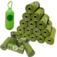 Thick Scented Biodegradable Pet Waste Bags – 20 Rolls with Free Capsule, Extra Durable Dog & Cat Poo