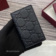 GUCCI Wallet IMPRINT 皮革 卡包 男款 黑色
