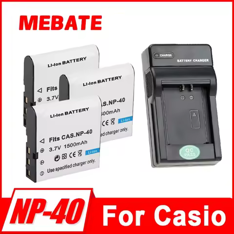 1500mAh NP-40 NP40 Battery For Casio EX-Z30 Z40 Z50 Z55 Z57 Z400 Z750 Z850 FC100 KOMERY 4K Camera Ca