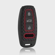 New Silicone Car Remote Key Case Cover Shell Fob For Audi Q8 RSQ8 A6 C8 S6 RS6 A7 S7 RS7 A3 8Y A8 D5