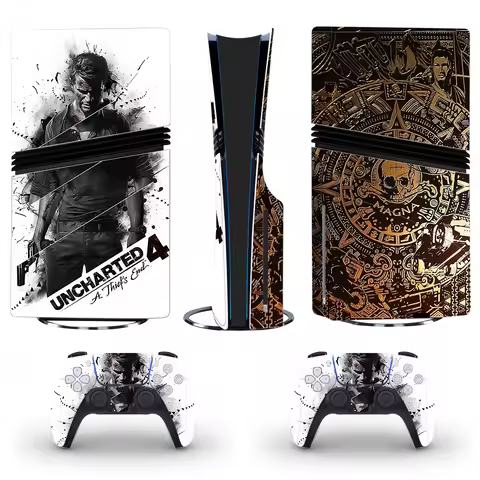 Uncharted 4 PS5 Pro Disc Skin Sticker Protector Decal Cover for Console Controller PS5 Pro Disk Stic
