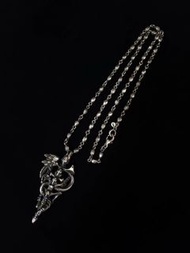 日本殿堂級銀飾bloody Mary隕石鏈子925銀60cm