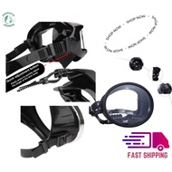 Snorkeling Mask 180 Degree Wide View Diving Mask Oval Oval Frameless Silicone Strap Freediving Mask