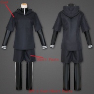 Anime Tokyo Ghoul Kaneki Ken Hoodie Sweater Cosplay Costume Full Outfit Halloween Suit