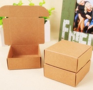 100Pcs Wholesale Kraft Paper Gift Cardboard Box Custom Carton Cardboard Box Handmade Soap Jewelry Candy Package Boxes