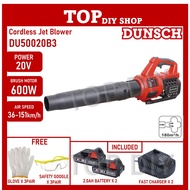DUNSCH 20V Cordless Jet Blower DU50020B3 Blower Angin Air Blower Cordless Vacuum Blower Vacuum Leaf 