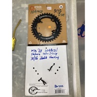 Praxis Works chainring 38T BCD 104. MTB X2 Shimano 10/11/12S. 4-arm for combo 38/26T double chainrin