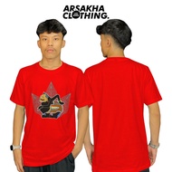 Kaos Batik Wayang Semar Mesem Terbaru Unik Baju Distro Katun Combed 30s by Arsakha Clothing