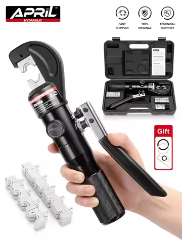 APRIL Hydraulic Crimping Tool YQK-70 Cable Lug Crimper Plier 4-70mm2 Compression Tool Pressure 5-6T 