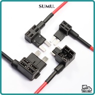 SUMU Circuit Adapter, 32V Mini Small Medium Automotive Fuse Box, Durable Black Metal TAP Adapter Car