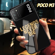 Softcase Glass Kaca Poco M3  [BL453] | Case Poco M3 | Kesing Poco M3 | Kesing Poco M3 | Case Poco M3 | Kesing hp | Sarung hp | Pelindung HP | Kesing handphone | Oppo | Iphone | Realme | Xiaomi | Vivo | Samsung