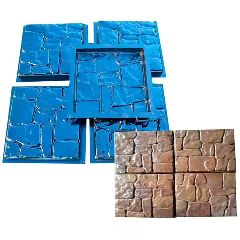 Concrete Mold DIY Flagstone Durable Mold Pavers Stone Patio Casting Concrete Garden Path Pavers for 