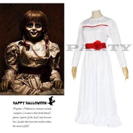 Shirley Party~Annabelle Halloween Party Ball Drag Horror Annabelle Dress Costume White Kids