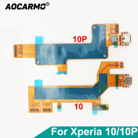 Aocarmo For Sony Xperia 10 / 10 Plus X10 X10P Type-C USB Charger Dock Charging Port Connector Flex C