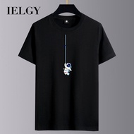 IELGY【S-6XL】CottonIELGY 【S-6XL】Men's T-shirt Summer New Loose Round Neck  Large Size Top