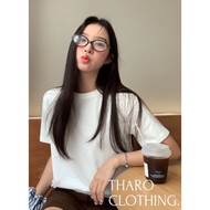 Boxy Plain T-shirt - Tharo Clothing [AO00254]