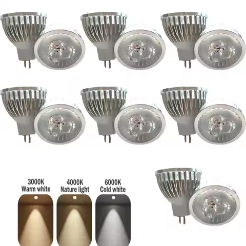 1-10pcs LED Focos Mr16 Spotlight 9W 12W 15W AC DC12V 3000K/4000K/6000K Lighting Bulbs Lamp For Home 