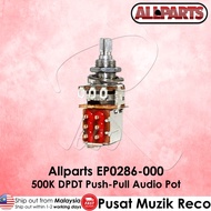 AllParts EP0286-000 500K DPDT Push Pull Guitar Audio Pot Guitar Spare Parts Guitar Repair