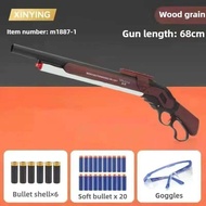 2025 New M1887 Winchester Soft Bullet Shell Ejection Throwing Toy Gun Blaster Plastic Manual d