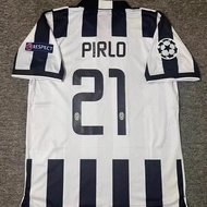 ITALY original 1415 Juve Jersey Retro Champions League Home No. 21 Pierno No. 6 Bogba Short Sleeve i