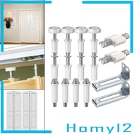 [HOMYL2] 16x Bifold Door Hardware Bifold Door Hardware Repair Replacement Parts, Bifold Door Bottom Closet Door Repair