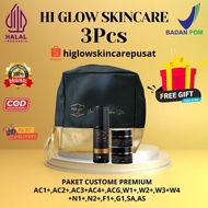 PREMIUM CUSTOME PACKAGE HI GLOW SKINCARE(Ac1+, Ac2+, Ac3+, Ac4+, Acg+, N1+, N2+, F1+, W1+, W2+, W3+,