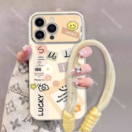 IPhone 16 15 14 13 12 11 Pro Max 7 8 Plus XR XS Max 3D Anti-Fall Soft Strap Case for RL6DSC402