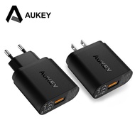 AUKEY 18W Phone Charger Quick Charge 3.0 Fast Usb Charger QC 2.0 Compatible for Powerbank Xiaomi Sam
