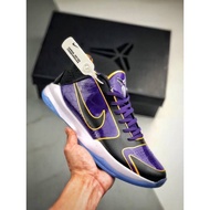 ۩Kobe 5 protro “Lakers” Court purple/black university gold for men