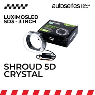 LUXIMOS Shroud Biled 3 Inch Hexagon RGB Apps Bluetooth Module Welcome Angel Eyes 5D SD3