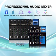 Professional Audio Mixer 7/4 Channel Mixer MG07BT/MG04BT USB Mixer KTV Range Amplifier