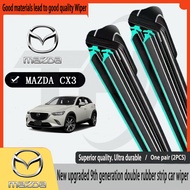 MAZDA CX3 CX30 (2015-2025) WIPER New Upgrades Car Double Rubber Strip Wiper