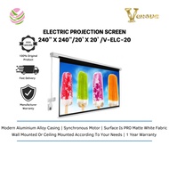 VENOVA ELECTRIC PROJECTION SCREEN V-ELC-20 20' x 20'– MATTE WHITE SURFACE 240” x 240”