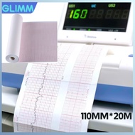 ECG Paper for ECG Machine Red Grid Thermal Diagnostic Paper Thermal Recording Paper 110mmx20m
