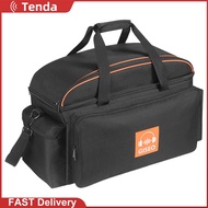 DJ Gig Bag with 4 Detachable Dividers DJ Cable Bag DJ Performance Carrying Bag for DJ Gear Music Equ