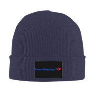 New Bank of America Logo Knitted wool caps Unisex  Acrylic Hat Men Women Knit Hat Snowcap Ear Protec