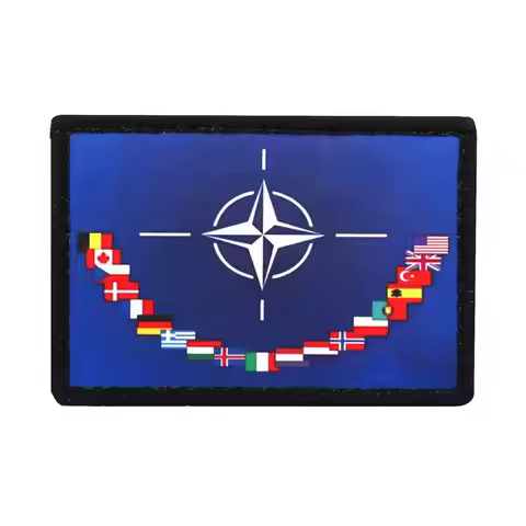 NATO Print Patch Badge, with Hooks, used for Clothing And Backpack