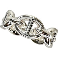 Hermes Enchainée Ring, Size 8, Sterling Silver 925, 5.0g, Size #48, 25AG****, Women's [Used]