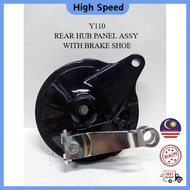 YAMAHA Y80 Y100 SPORT SPORTII Y110 SS SS2 SRE SRX REAR HUB PANEL ASSY BRAKE SHOE HUB BREK BELAKANG L