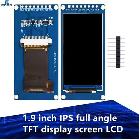 1.9 inch IPS full angle TFT display screen LCD screen color display module SPI serial port high-defi