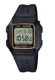 นาฬิกา รุ่น นาฬิกา Casio นาฬิกาข้อมือ นาฬิกาเด็ก รุ่นF-201WA-1A / F-201WA-9A กันน้ำ100M  ของแท้100% 