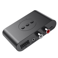 【จัดส่งที่รวดเร็ว】（รวมสายสัญญาณเสียง）บลูทูธ5.2 ตัวรับสัญญาณเสียง อะแดปเตอร์ ตัวรับสัญญาณบลูทูธ ตัวรับสัญญาณ WiFi พร้อม NFC สำหรับรถยนต์ TV ลำโพง Bluetooth Reciever