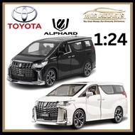 【READY STOCK】1:24 Toyota Alphard Accessories Diecasts Car Model MPV Vehicle alloy alphard accessories Alloy Car